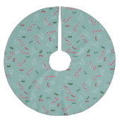 Falda para Árbol de Navidad, candy cane Polyester Weihnachtsbaumdecke (Vorderseite)