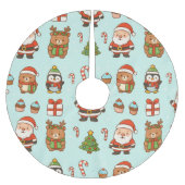 Falda para Árbol Navidad Divertida Polyester Weihnachtsbaumdecke (Vorderseite)
