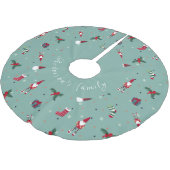 Falda Para El Árbol De Navidad Santa Claus Polyester Weihnachtsbaumdecke (Schrägansicht)