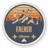 Falher, Alberta Aufkleber (Vorderseite)