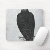 Falke an Hand Mousepad (Mit Mouse)