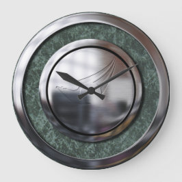 Falke-ChromHubcap Große Wanduhr