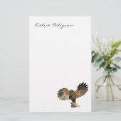 Falke-Flattern Wings Aquarell-Malerei Briefpapier (Stehend Vorderseite)