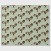 Falke-Flattern Wings Aquarell-Malerei Geschenkpapier (Flach)