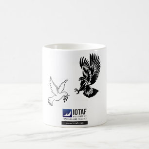 Falke gegen Tauben-Tasse Kaffeetasse