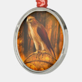 Falke-Geist-Verzierung Ornament Aus Metall (Links)