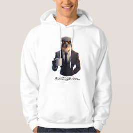 Falke Geschäftsmann beim Laden von Fokus Kaffee Hoodie