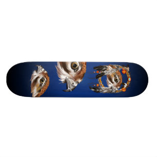 Falke-Gesicht Dreamcatcher Skateboard