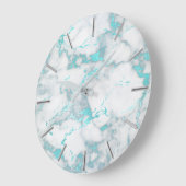 Falke Glitter Teal Große Wanduhr (Winkel)