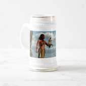 Falke-Krieger Bierglas (Vorderseite Links)