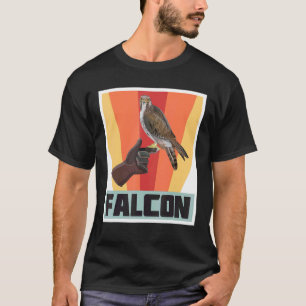 Falke Retro Vintage Falknerei Mit Habicht Und Adle T-Shirt