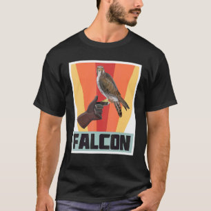 Falke Retro Vintage Falknerei Mit Habicht Und Adle T-Shirt