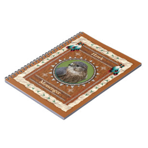 Falke - Seite des Bote-Notizbuches 80 Notizblock