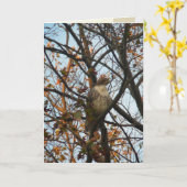 Falke-Tag Karte (Gelbe Blume)