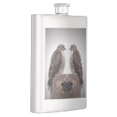 Falken auf einem Posten Flachmann (Rechts)