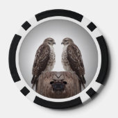 Falken auf Posten Pokerchips (Rückseite)