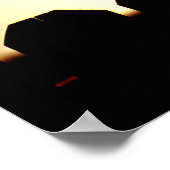 Falken auf Zaun Poster (Ecke)