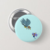 Falken mit Brille Button (Vorne & Hinten)