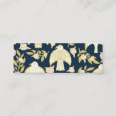 Falken und Rose Elegante Botanische feminine Küche Mini Visitenkarte (Vorderseite)