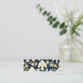 Falken und Rose Elegante Botanische feminine Küche Mini Visitenkarte (Stehend Vorderseite)