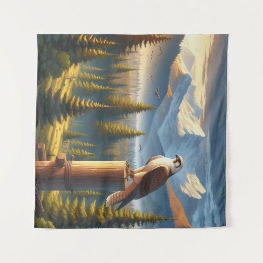 Falken Wandteppich (Vorderseite (Horizontal))