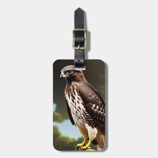 Falkenkunst Gepäckanhänger (Vorderseite vertikal)