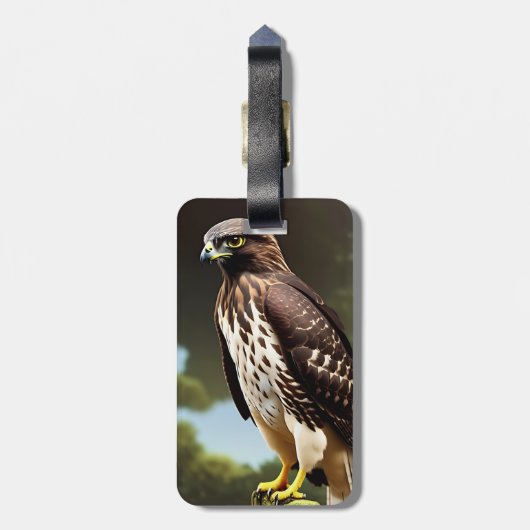 Falkenkunst Gepäckanhänger (Rückseite vertikal)
