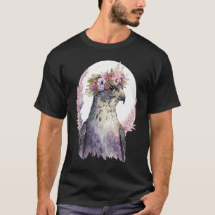 Falkenvögel von Greifvogelgewächsen, Blume T-Shirt