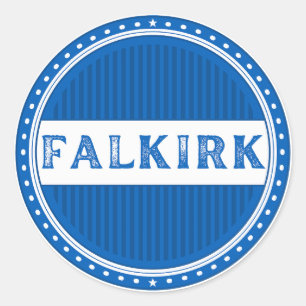 Falkirk City Pride Emblem – Schottische Identität Runder Aufkleber