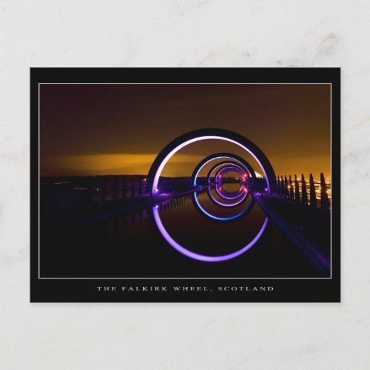 Falkirk Wheel, Schottland Postkarte (Vorderseite)