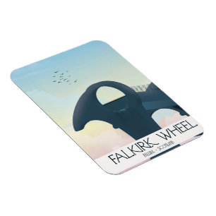 Falkirk Wheel, Schottland-Reiseposter Magnet