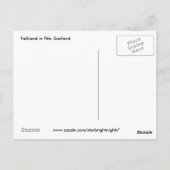 Falkland in Fife, Schottland Postkarte (Rückseite)
