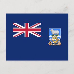Falkland-Inseln-Flagge Postkarte