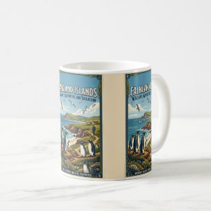 Falkland-Inseln-Reiseposter Kaffeetasse
