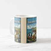 Falkland-Inseln-Reiseposter Kaffeetasse (Vorderseite Links)