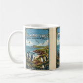 Falkland-Inseln-Reiseposter Kaffeetasse (Links)