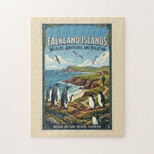 Falkland-Inseln-Reiseposter Puzzle