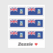 Falkland Islander-Flagge Aufkleber (Blatt)