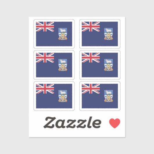 Falkland Islands Collection Pack von 6 Aufkleber (Blatt)