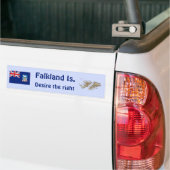 Falkland Islands Flag and Map Autoaufkleber (Auf Lkw)