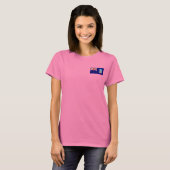 Falkland Islands Flag and Map T - Shirt (Vorne ganz)