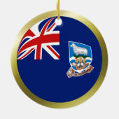 Falkland Islands Flag Ornament (Hinten)