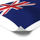 Falkland Islands Flag Poster Print (Ecke)