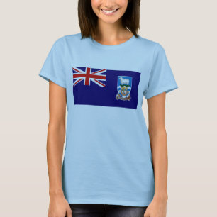 Falkland Islands Flag x Map T - Shirts