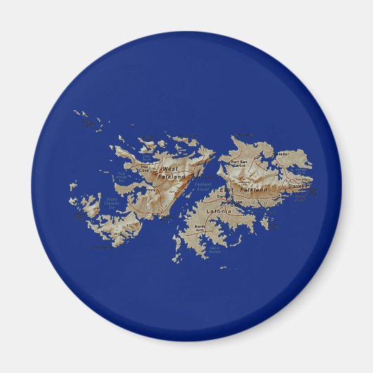 Falkland Islands Map Magnet (Vorne)