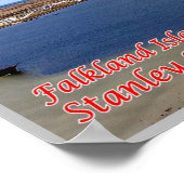 Falkland Islands - Stanley. Poster (Ecke)