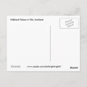 Falkland Palace in Fife, Schottland Postkarte (Rückseite)