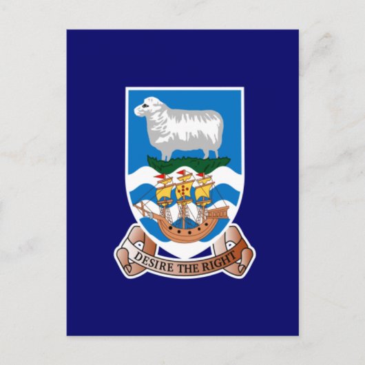 Falkland Postkarte (Vorderseite)