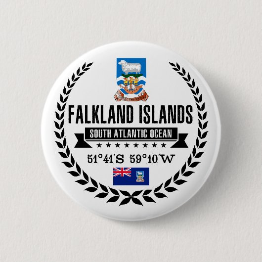 Falklandinseln Button (Vorderseite)