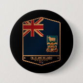 Falklandinseln Button (Vorderseite)